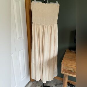 Strapless Smocked Maxi